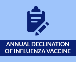  Annual Declination of Influenza Vaccine